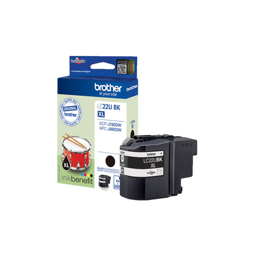 Brother LC22UBK bläckpatroner Original Hög (XL) avkastning Svart