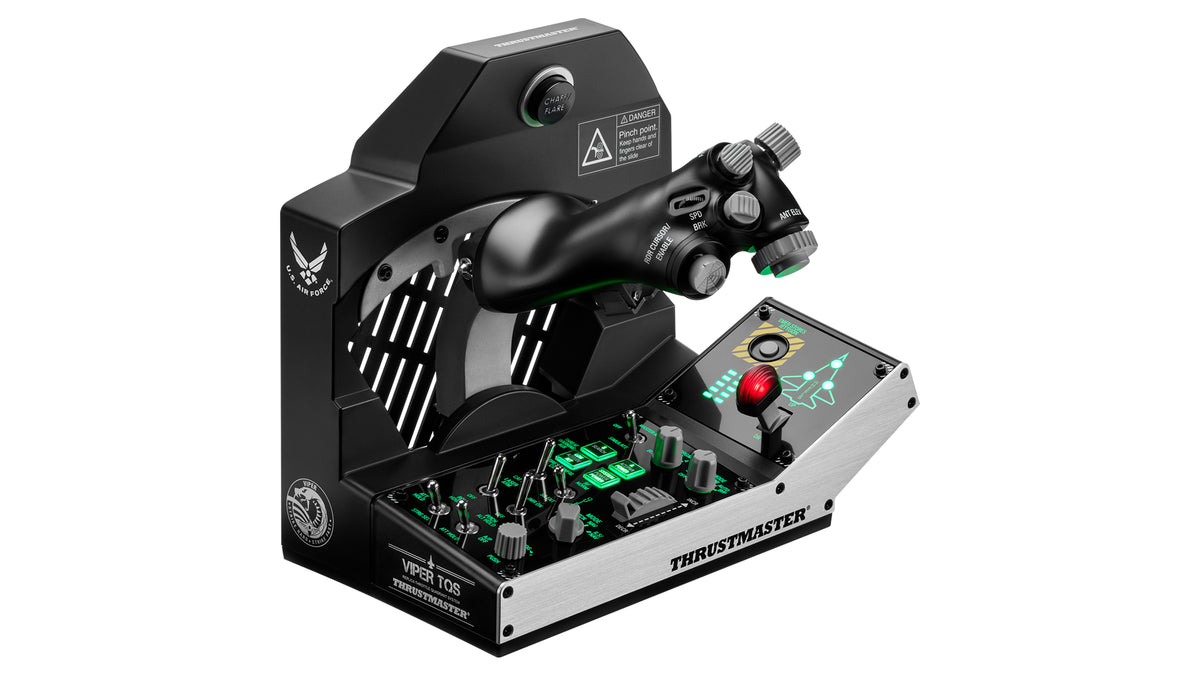 Thrustmaster Viper TQS Mission Pack Svart USB Flykt Sim Analog / Digital PC