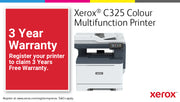 Xerox C325 A4 33 ppm trådlös dubbelkopiering/utskrift/scanning/fax PS3 PCL5e/6 2