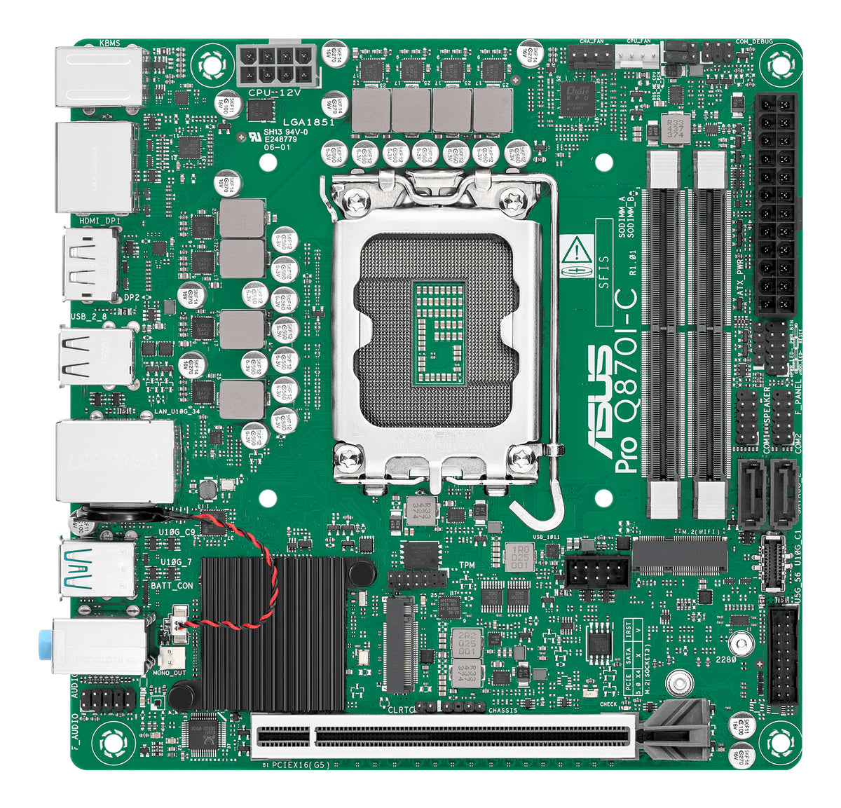 ASUS PRO Q870I-C-CSM Intel Q870 LGA 1851 (Socket V1) Mini-ITX