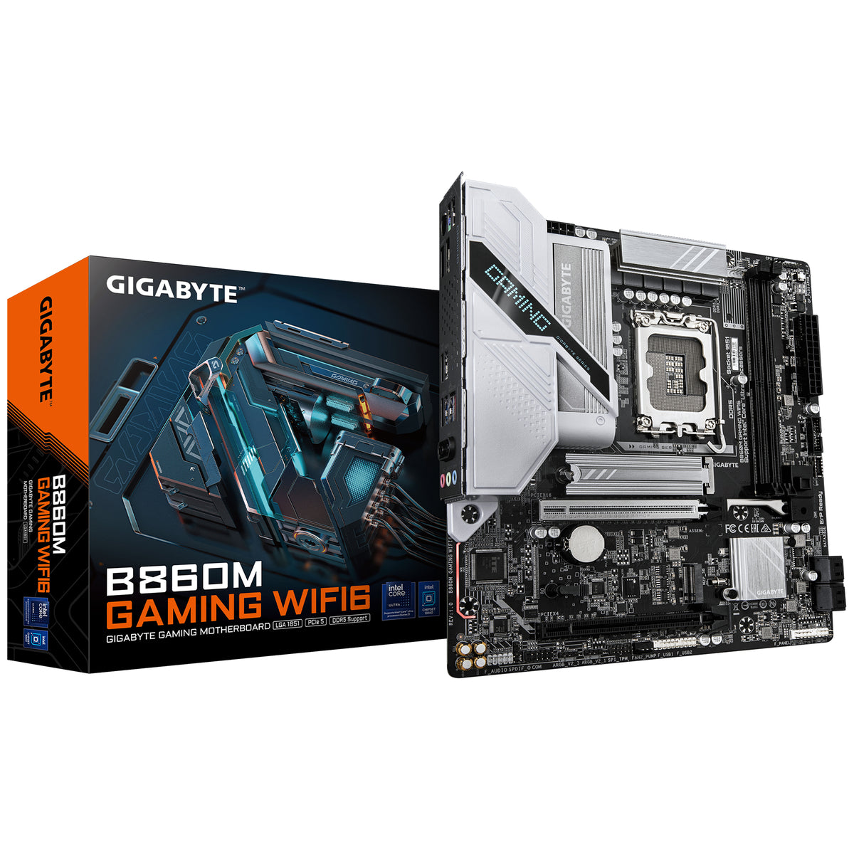 GIGABYTE B860M GAMING WIFI6 moderkort Intel B860 Express LGA 1851 (Socket V1) micro