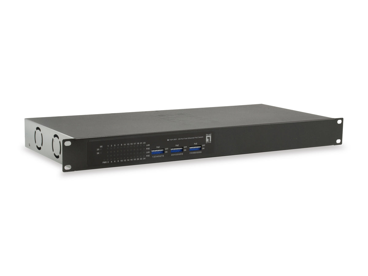 LevelOne FGP-2601W150 nätverksswitchar Ohanterad Gigabit Ethernet (10/100/1000)