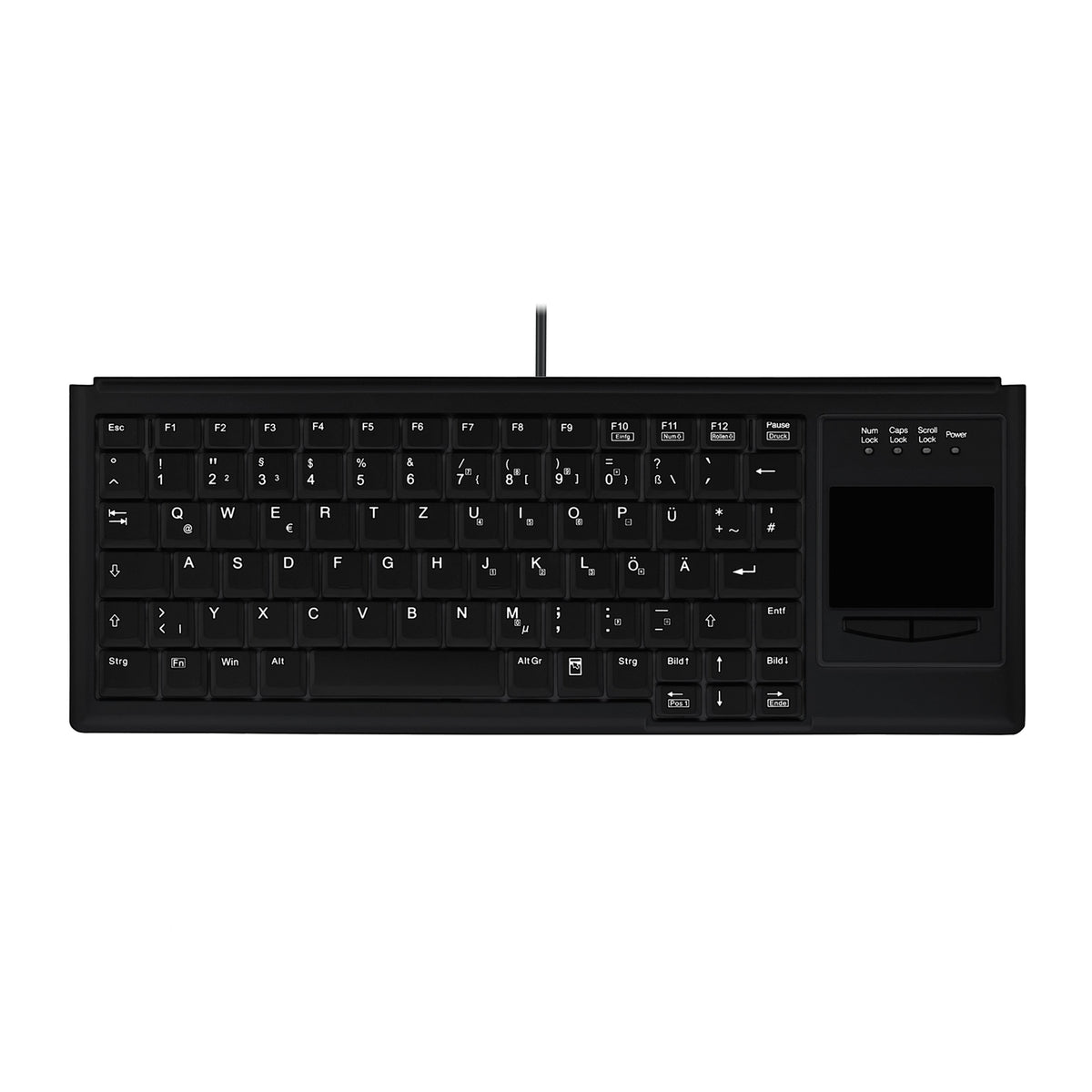 Contour Design Active Key AK-4400-GU tangentbord Industriell USB QWERTZ tyska Svart