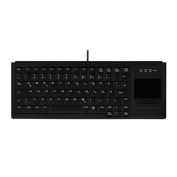 Contour Design Active Key AK-4400-GU tangentbord Industriell USB QWERTZ tyska Svart