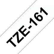 Brother TZE-161 etikett-tejp Svart på transparent