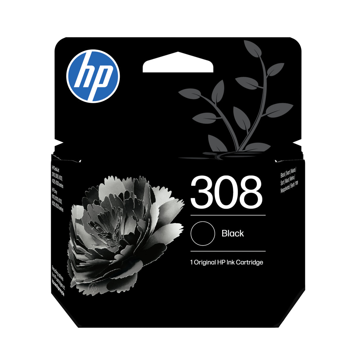 HP 308 svart originalbläckpatron