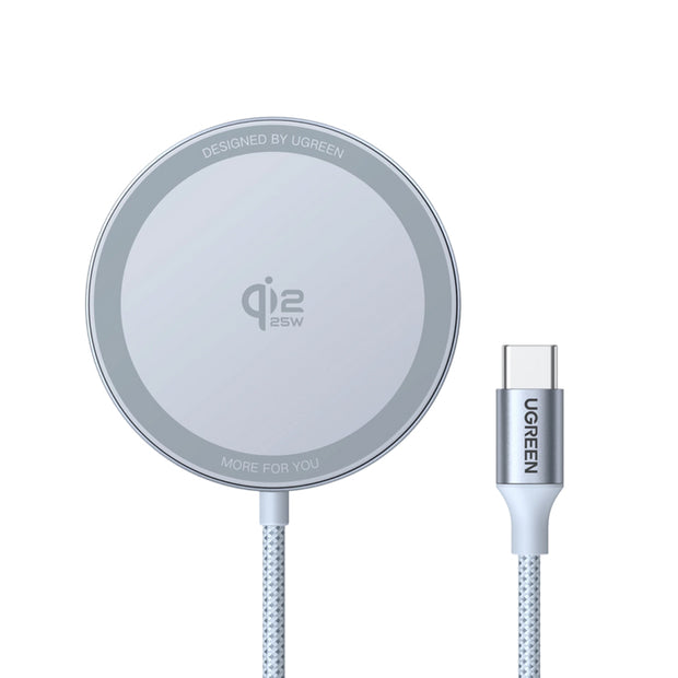 Ugreen MagFlow Smartphone Grå USB Trådlös laddning Automatisk