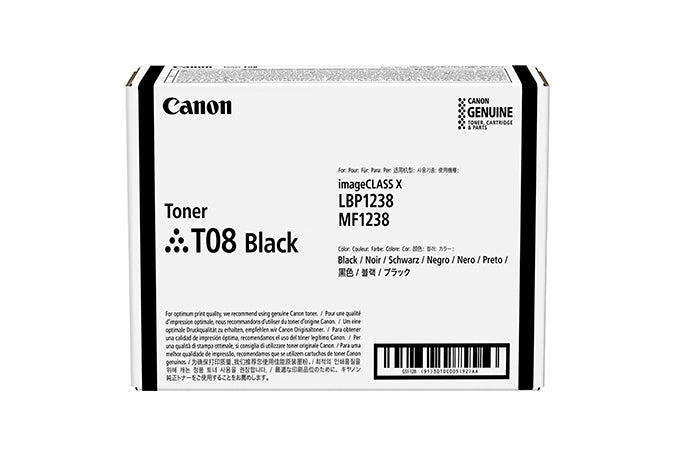 Canon TONER T08 BLACK Tonerkassett Original Svart
