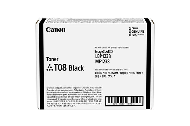 Canon TONER T08 BLACK Tonerkassett Original Svart