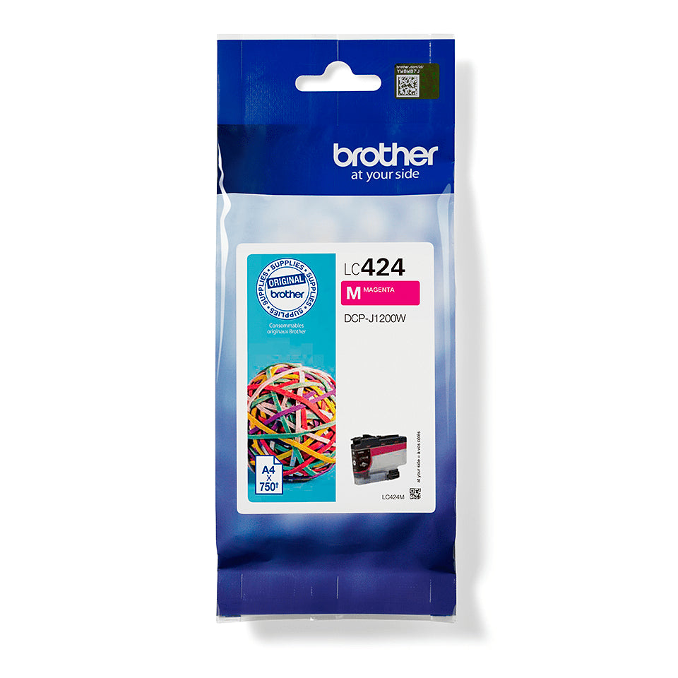 Brother LC-424M bläckpatroner Original Magenta