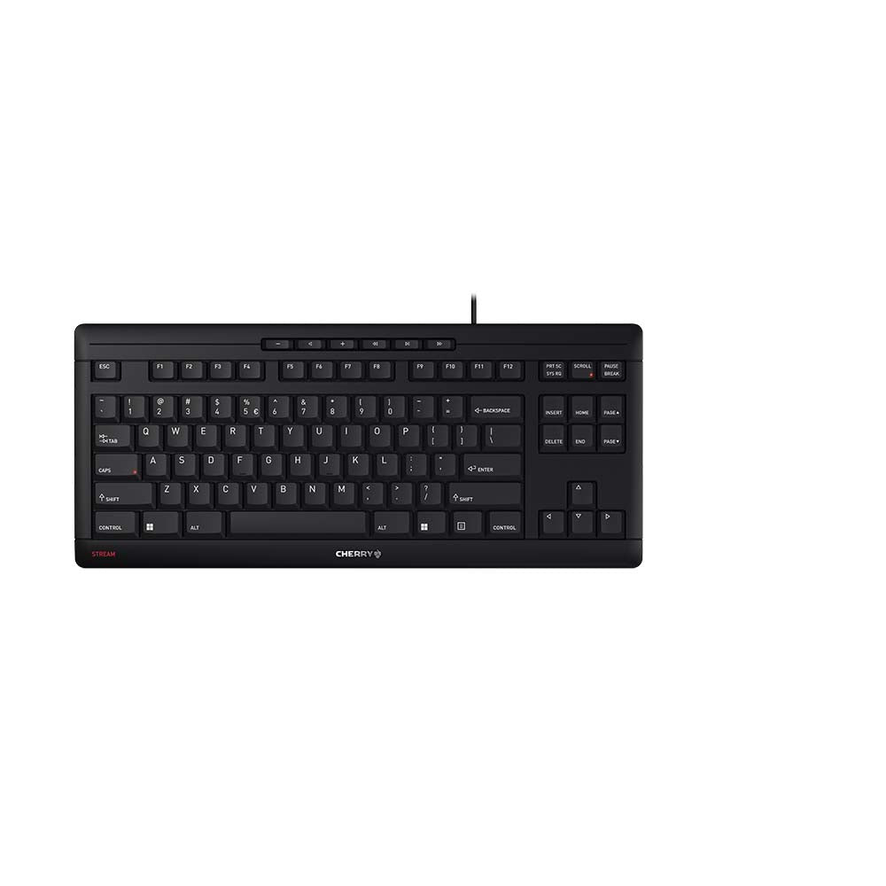 CHERRY STREAM KEYBOARD TKL tangentbord Universal USB QWERTY Engelsk Svart