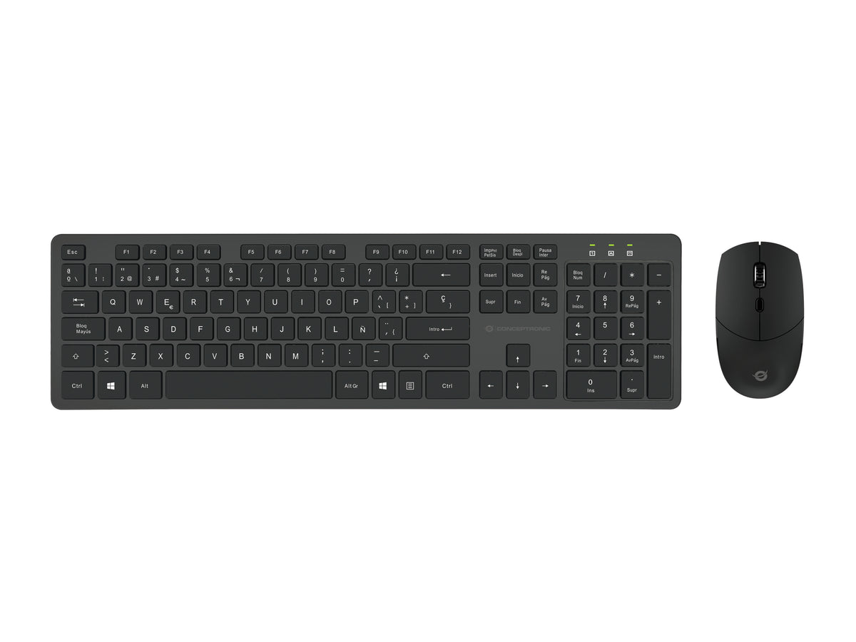 Conceptronic ORAZIO01ES tangentbord Mus inkluderad Kontor RF Trådlös QWERTY Spansk