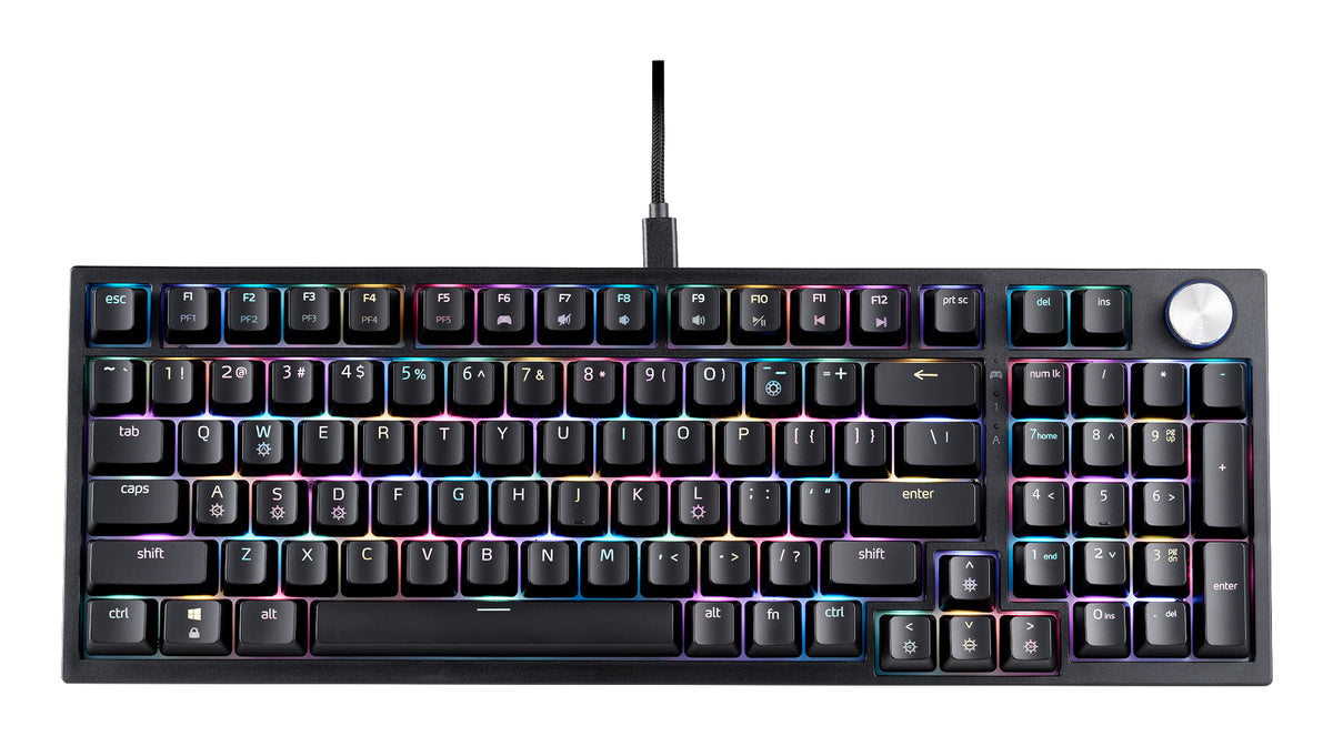 XPG SORCERER tangentbord Spela USB QWERTY Engelska (USA) Svart