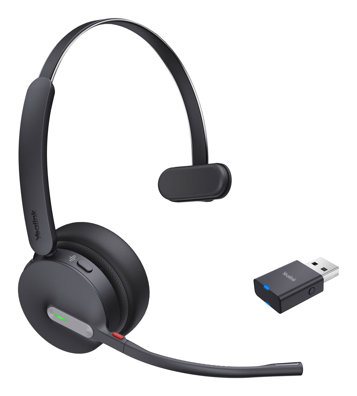 Yealink WH64 Hybrid Mono UC Headset Trådlös Huvudband Kontor/callcenter Micro-USB