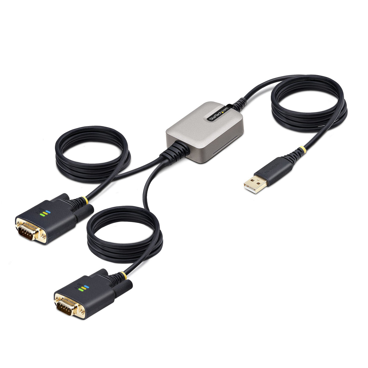 StarTech.com 2P6FFC-USB-SERIAL kabelomvandlare (hane/hona) USB-A 2 x DB-9 RS-232