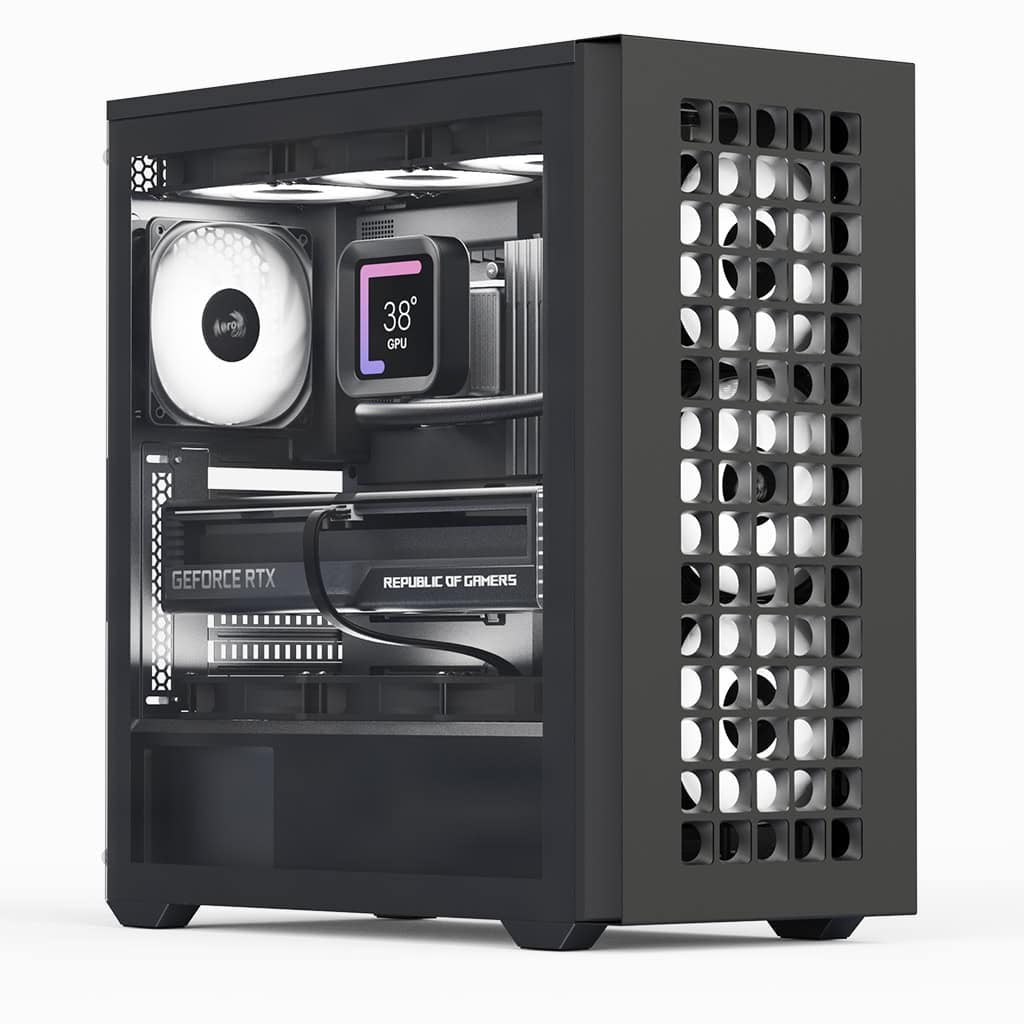 Aerocool D502A Midi Tower Svart