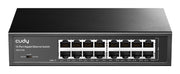 Cudy GS1016 nätverksswitchar Ohanterad Gigabit Ethernet (10/100/1000) Svart
