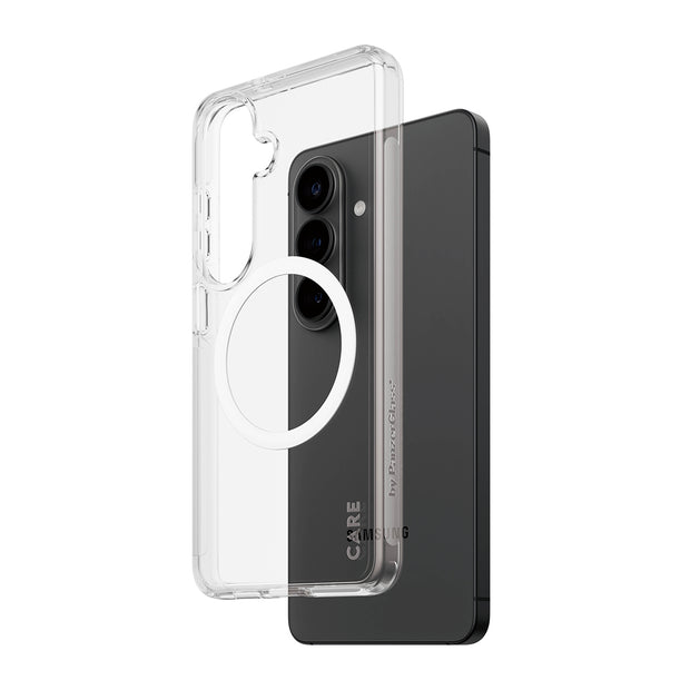 PanzerGlass CARE by Urban Explorer Case Transparent w. White Qi Samsung Galaxy S26
