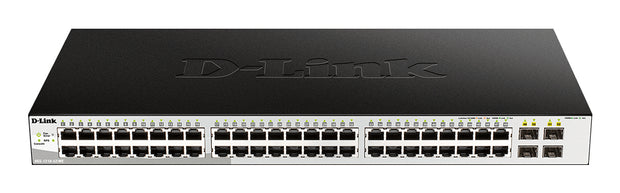 D-Link DGS-1210-52/ME hanterad L2 Gigabit Ethernet (10/100/1000) 1U Svart