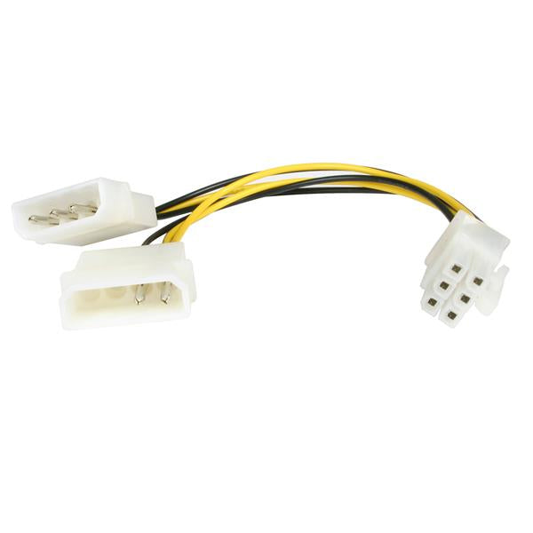 StarTech.com LP4 till 6-stifts PCI Express videokorts-strömkabeladapter på 15 cm
