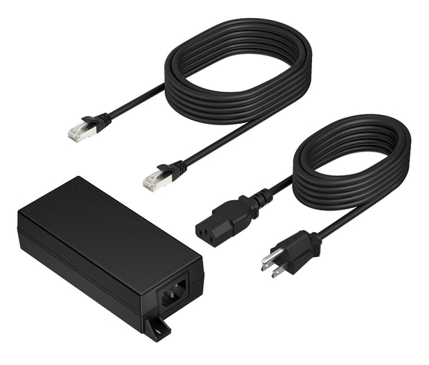 HP Poly PoE++ 65W 2.5G Adapter with 3.66m CAT6A Cable and Power Cord Svart