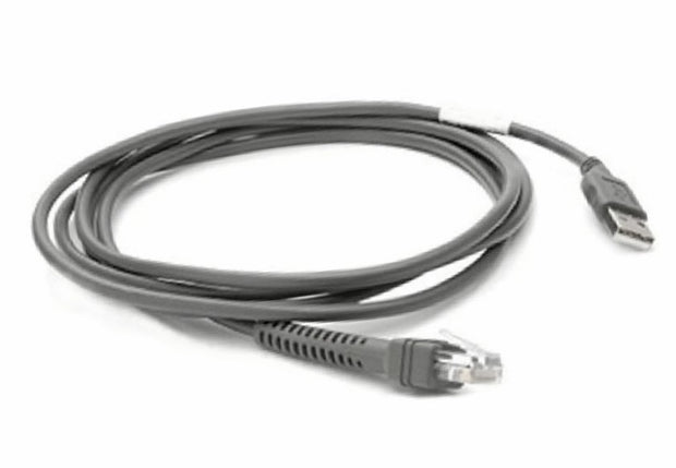 Zebra CBA-U21-S07ZBR seriella kablar Svart 2,1 m USB EAS