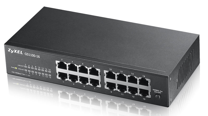 Zyxel GS1100-16 Ohanterad Gigabit Ethernet (10/100/1000)