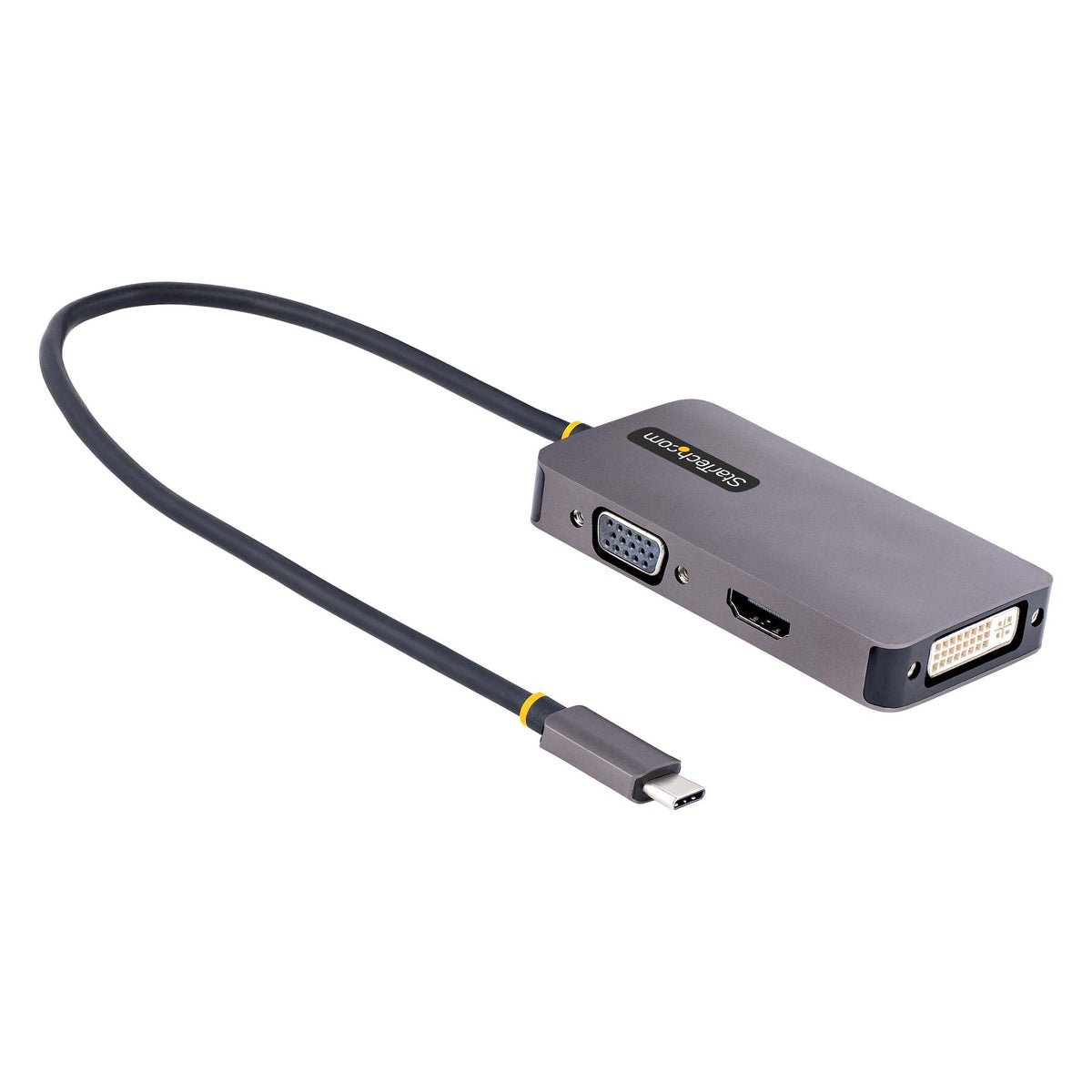 StarTech.com 118-USBC-HDMI-VGADVI USB-grafikadapter 3840 x 2160 pixlar Grå