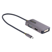 StarTech.com 118-USBC-HDMI-VGADVI USB-grafikadapter 3840 x 2160 pixlar Grå