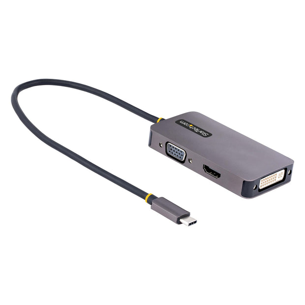 StarTech.com 118-USBC-HDMI-VGADVI USB-grafikadapter 3840 x 2160 pixlar Grå