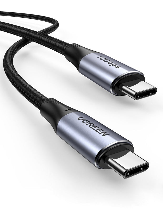 Ugreen 80150 USB-kablar USB 3.2 Gen 2 (3.1 Gen 2) USB C 10 Gbit/s 100 W Svart