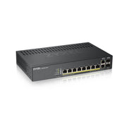 Zyxel GS1920-8HPV2 hanterad Gigabit Ethernet (10/100/1000) Strömförsörjning via