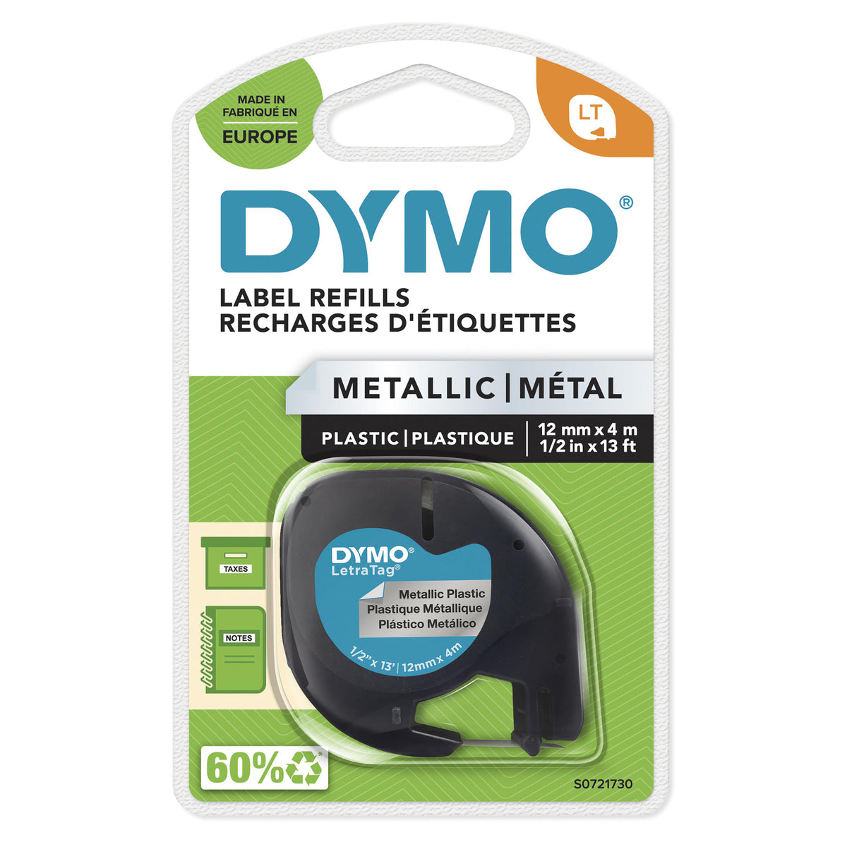 DYMO LetraTag-metalletiketter