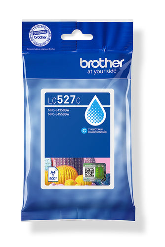 Brother LC527C bläckpatroner Original Cyan