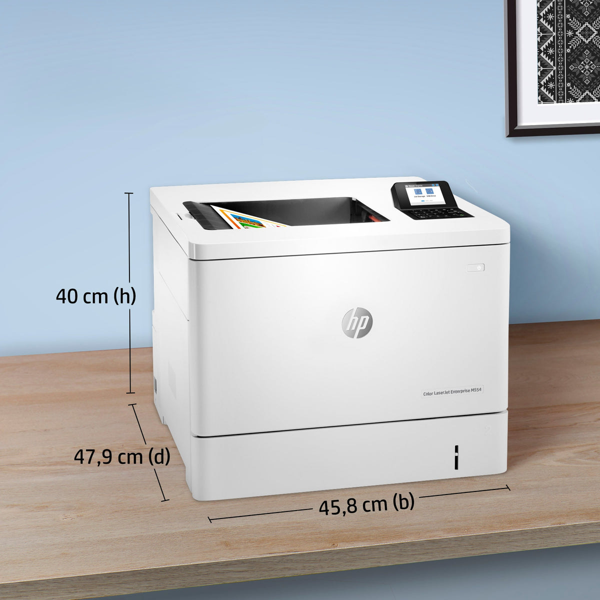 HP Color LaserJet Enterprise M554dn skrivare - Duplex