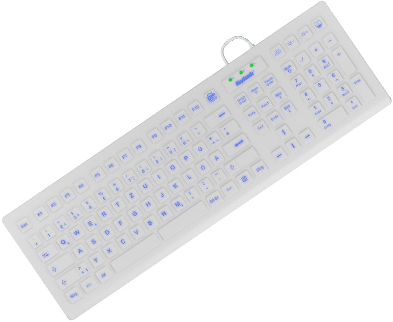 KeySonic KSK-8031INEL-Wh (DE) tangentbord Industriell USB QWERTZ tyska Vit