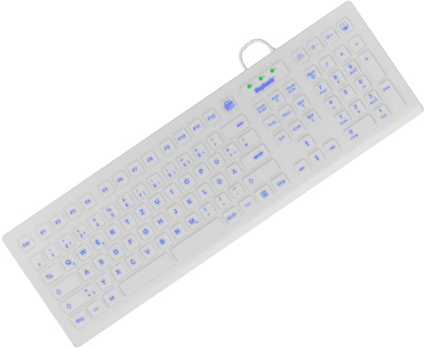 KeySonic KSK-8031INEL-Wh (DE) tangentbord Industriell USB QWERTZ tyska Vit