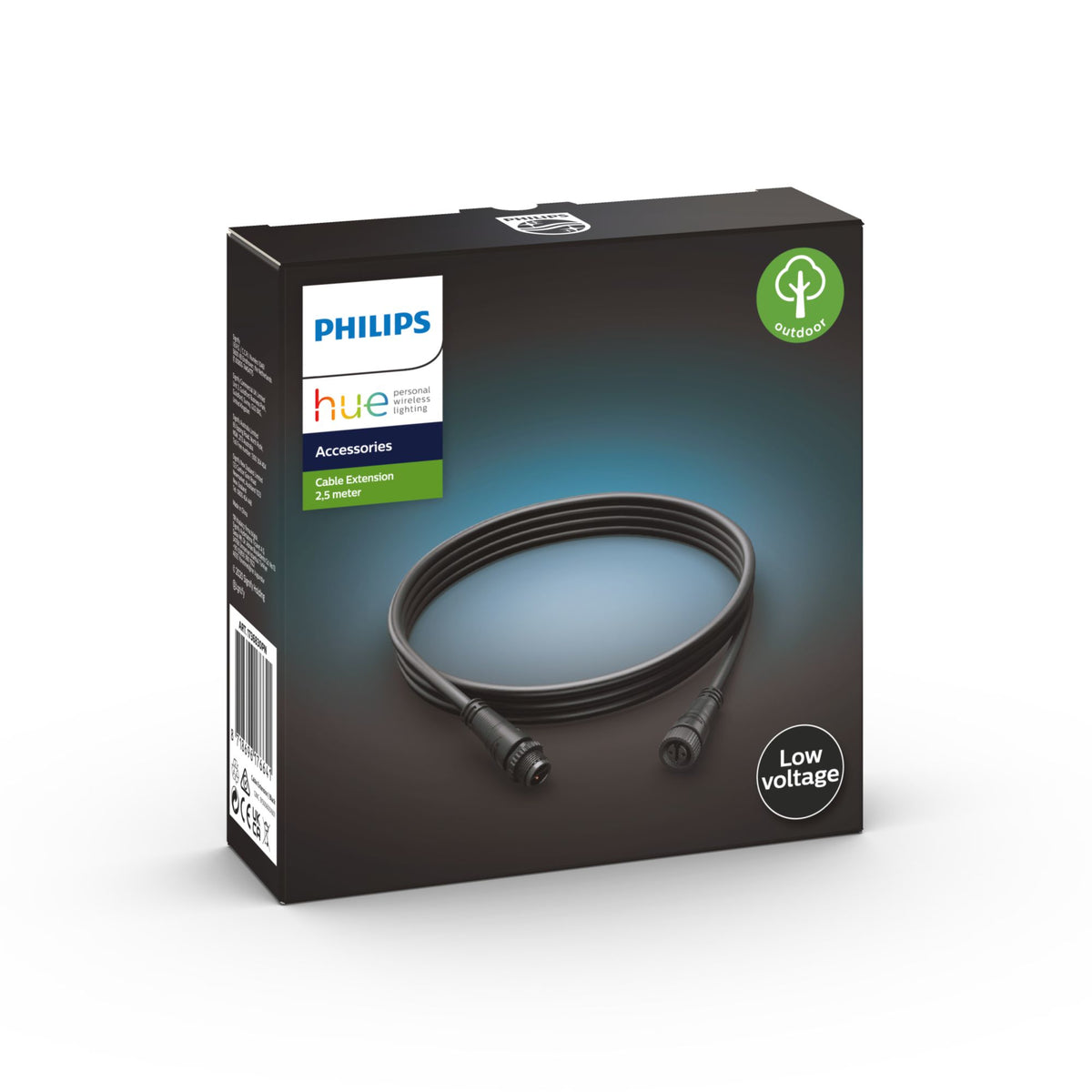 Philips Förlängningskabel 2,5 m för utomhusbruk + T-kontakt