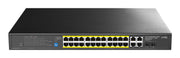 Cudy GS1028PS2 nätverksswitchar Gigabit Ethernet (10/100/1000) Strömförsörjning via