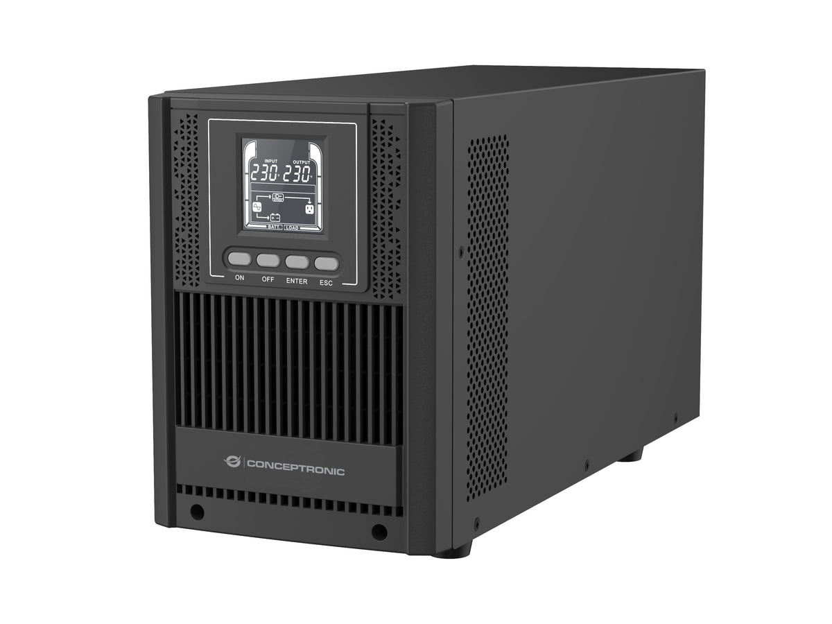 Conceptronic ZEUS52ES2K strömskydd (UPS) Dubbelkonvertering (Online) 2 kVA 1800 W 4