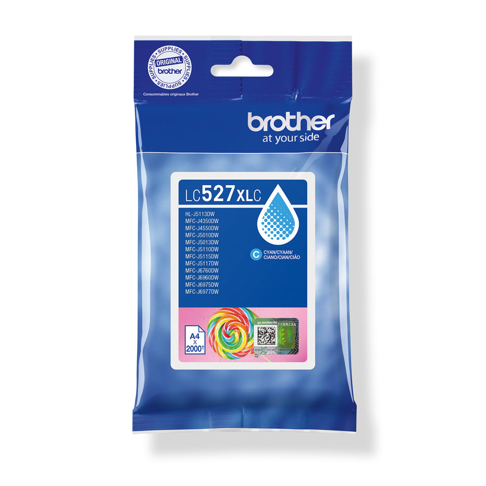 Brother LC527XLC bläckpatroner Original Hög (XL) avkastning Cyan