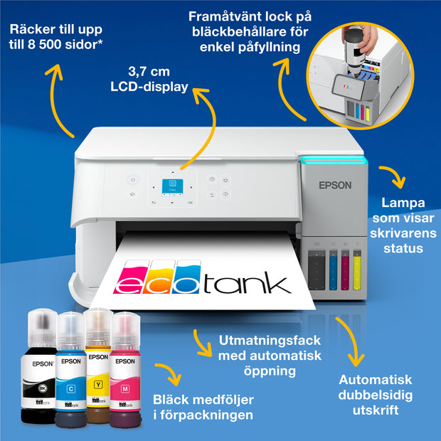 Epson EcoTank ET-2956 - Bläckstråleskrivare - Duplex