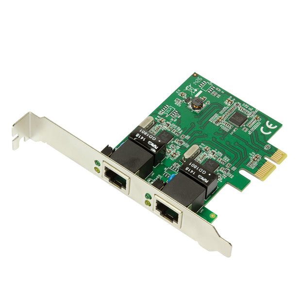 LogiLink PC0075 nätverkskort Intern Ethernet 1000 Mbit/s - 2x1G