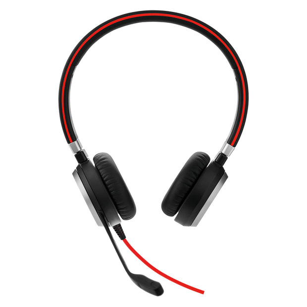 Jabra Evolve 40 Headset Kabel Huvudband Kontor/callcenter USB Type-A Svart