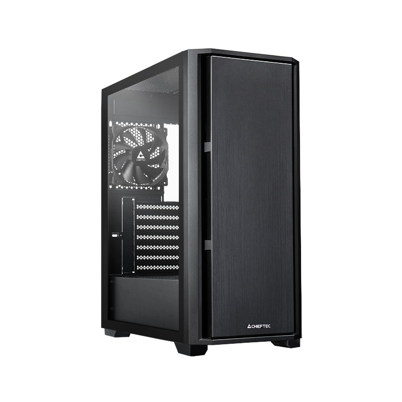 Chieftec AS-02B-TG-OP datorväskor Midi Tower Svart