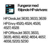 HP 302 svart original bläckpatron