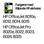 HP 912 4-pack originalbläckpatroner svart/cyan/magenta/gul