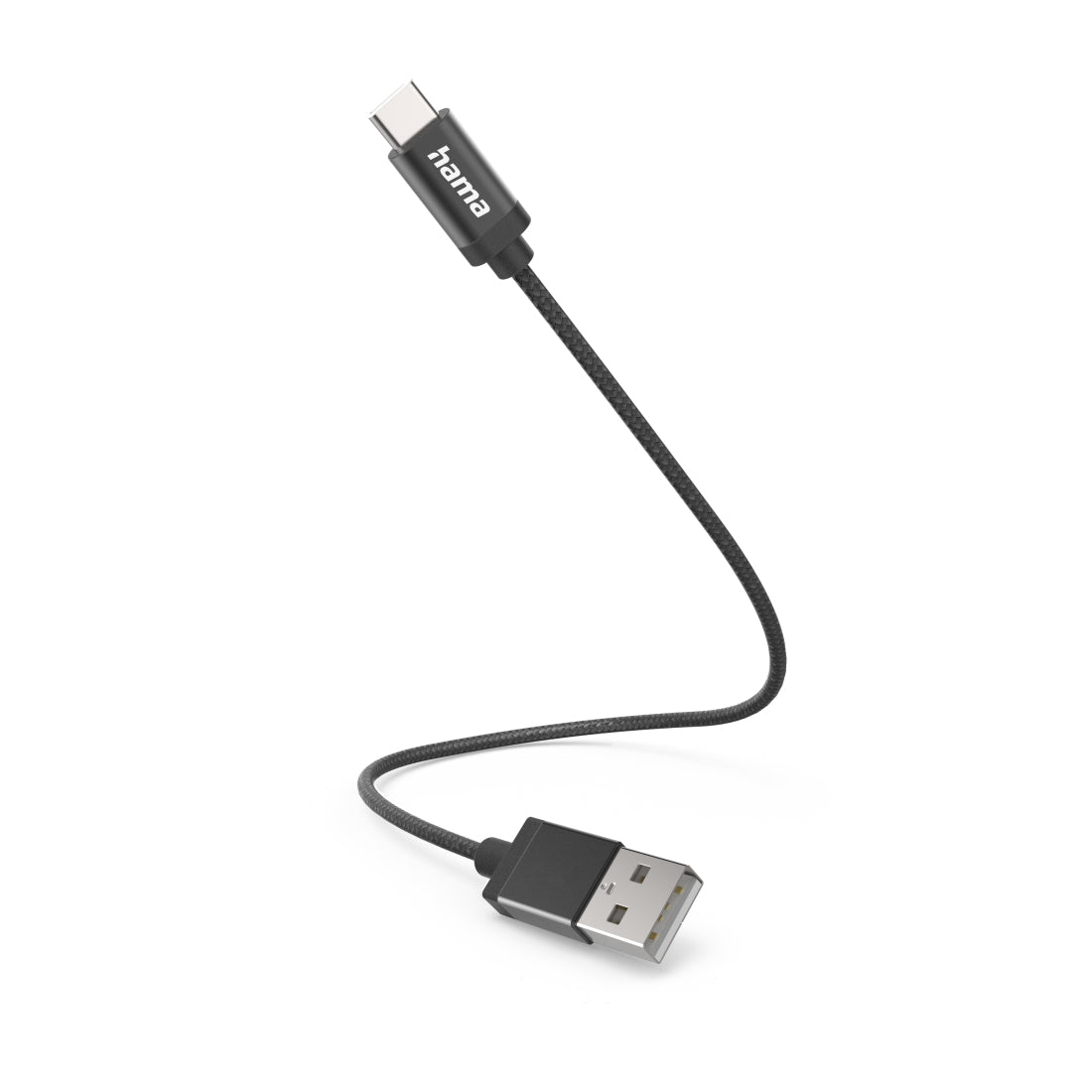Hama 00201600 USB-kablar USB 2.0 0,2 m USB A USB C 0,48 Gbit/s Svart