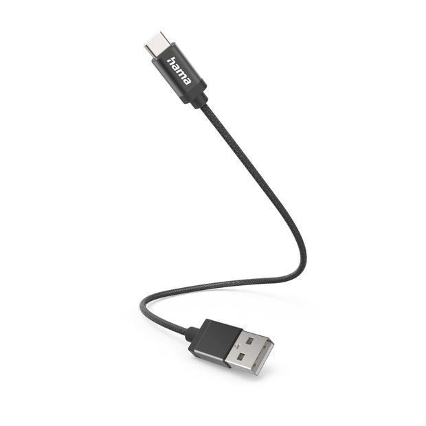 Hama 00201600 USB-kablar USB 2.0 0,2 m USB A USB C 0,48 Gbit/s Svart