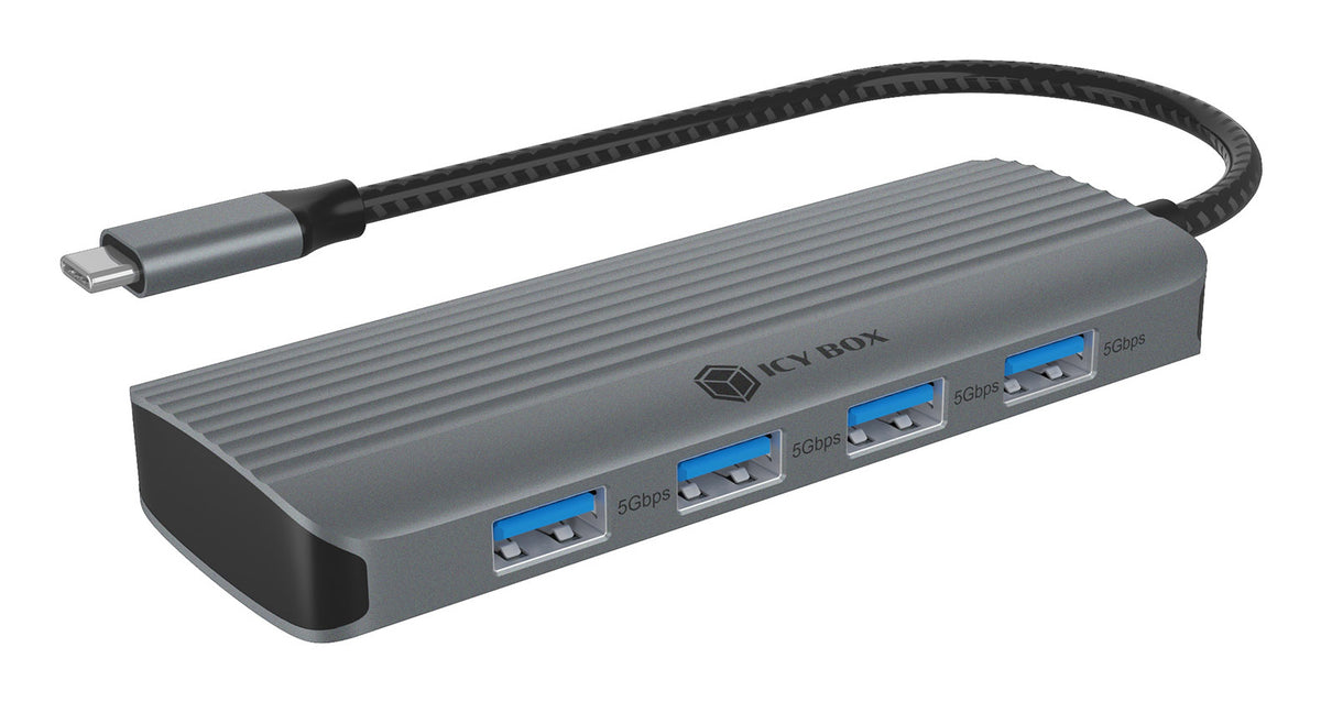 ICY BOX IB-DK4022a-CPD Kabel USB 3.2 Gen 1 (3.1 Gen 1) Type-C Aluminium